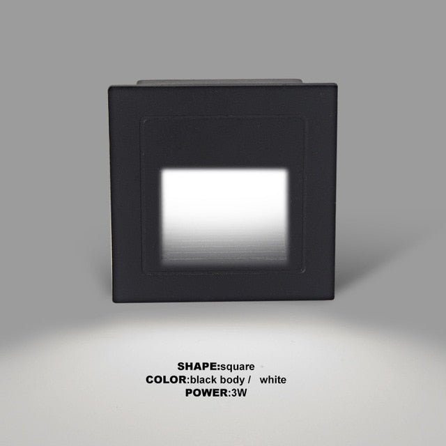 Led stair light step lights 6W SMD 210*60mm Aluminum outdoor indoor waterproof Embedded staircase Wall lamp