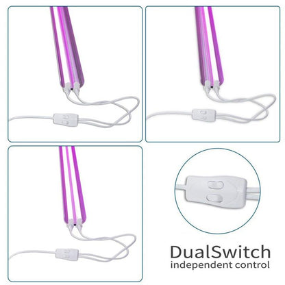 LED Grow Lights 500W Full Spectrum Growing LED Lamp Lighting 50cm Double tube plant chandelier for Hydroponic Indoor Plants