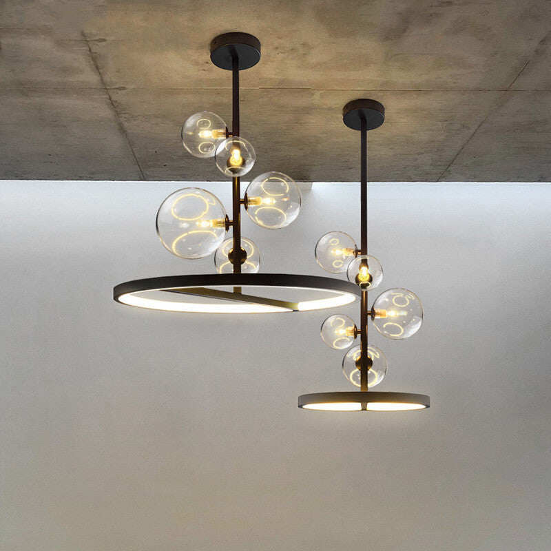 Restaurant Bubble Lamp Modern Magic Bean Bar Chandelier Dining Table Molecular Lamp