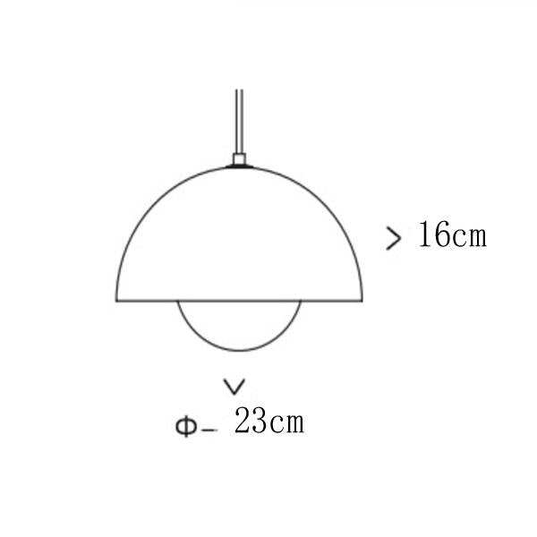 Restaurant Chandelier Creative Simple Office Clothing Shop Coffee Shop Bar Creative Color Flower Bud Led Pendant Lamp