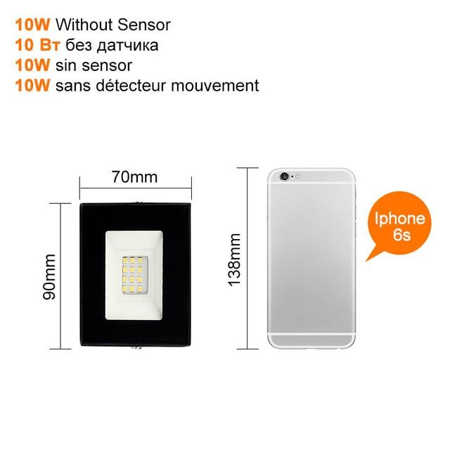 Ultra-thin LED Flood Light 10W 20W 30W 50W 100W Floodlight Waterproof Spotlight Outdoor Reflector Lighting