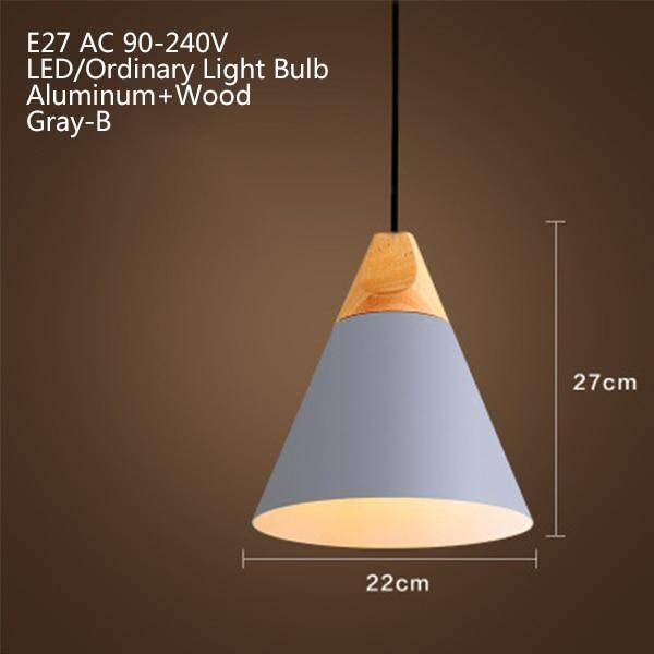 Nordic Modern Macaron Combination Wooden Pendant Lamp Loft Restaurant Cafe Decoration Pendant Light Bedroom Bedside Hanging Lamp
