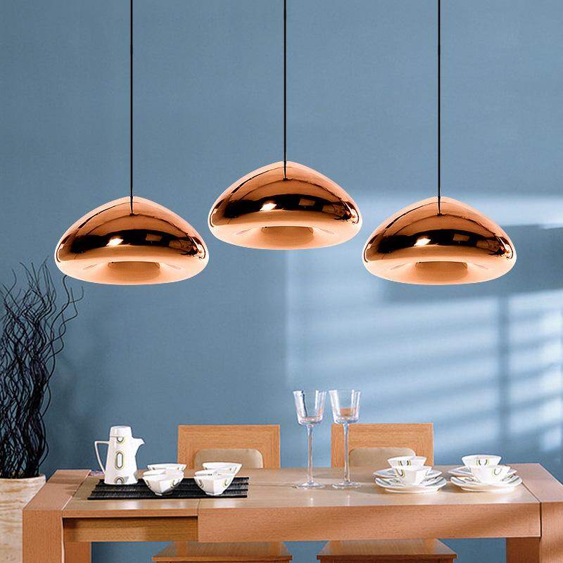 Modern Gold Bronze Sliver Shade Mirror Pendant Light E27 LED Glass Pendant Lamp Modern Christmas Glass Ball Lighting