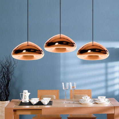 Modern Gold Bronze Sliver Shade Mirror Pendant Light E27 LED Glass Pendant Lamp Modern Christmas Glass Ball Lighting