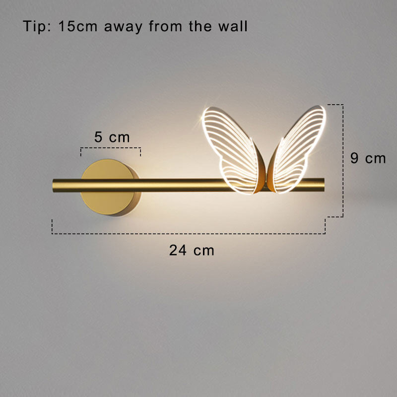 Butterfly LED Wall Lamp Indoor Lighting For Home Living Room Decoration Bedroom LED Night Lights