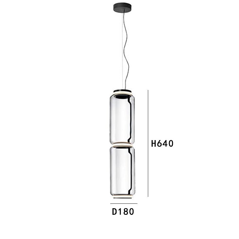 Modern Simple Glass Splicing Time Tunnel Restaurant Empty Chandelier