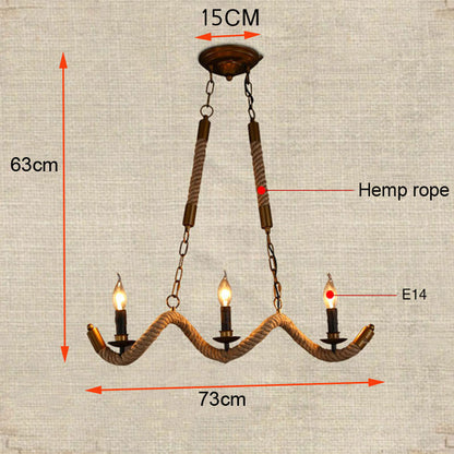 Nordic Vintage Pendant Lamps Industrial Style Light Chandelier For Restaurant Bar Cafe Bra Bedroom Light