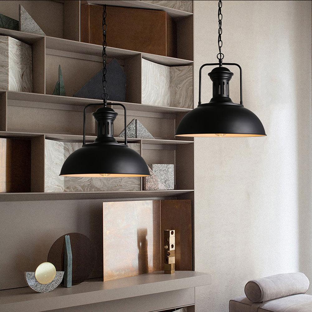 Retro Industrial Pendant Lighting For Kitchen Metal Hanging Lights 415mm Diameter Pendant Lamp