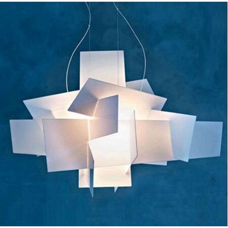 Modern Big Bang LED Pendant Lights White/Red Stacking Acrylic Pendant Lamps Suspension Lustres De Teto Light Fixtures Luminaire