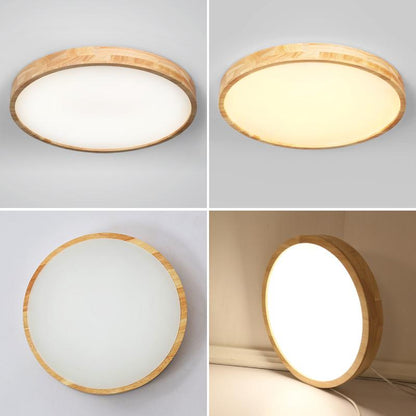 LED Ceiling Light Modern Lamp Panel Living Room Round Lighting Fixture Remote Control