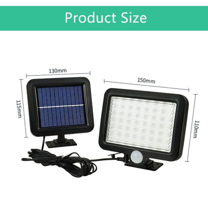 56 LED Outdoor Solar Wall Light PIR Motion Sensor Solar Lamp Waterproof Infrared Sensor Garden Light