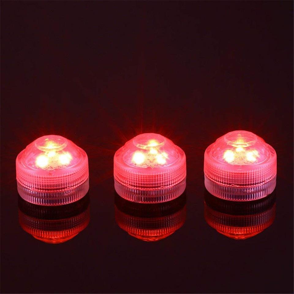 Battery Powered RGB Submersible LED Light IP68 Waterproof Underwater Led Light Night Lamp for Fish Tank Pond Wedding Party Light