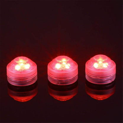 Battery Powered RGB Submersible LED Light IP68 Waterproof Underwater Led Light Night Lamp for Fish Tank Pond Wedding Party Light
