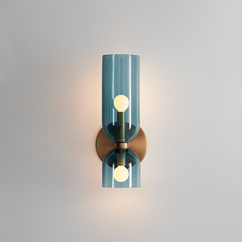Nordic Creative Glass Wall Lamp Hallway Foyer Bedroom Living Room Bedside Lamp Study Light Wall Lamp