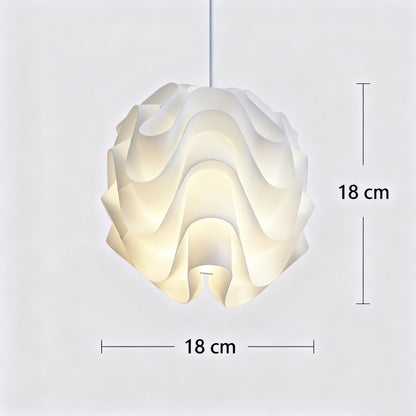The Minimalist Wave-shaped Acrylic Pendant Light with An E27 Socket Is Perfect for Bedrooms
