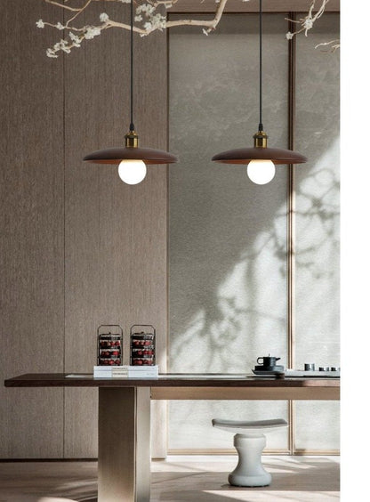 Nordic Solid Wood Lamp Restaurant Chandelier Single Head Art