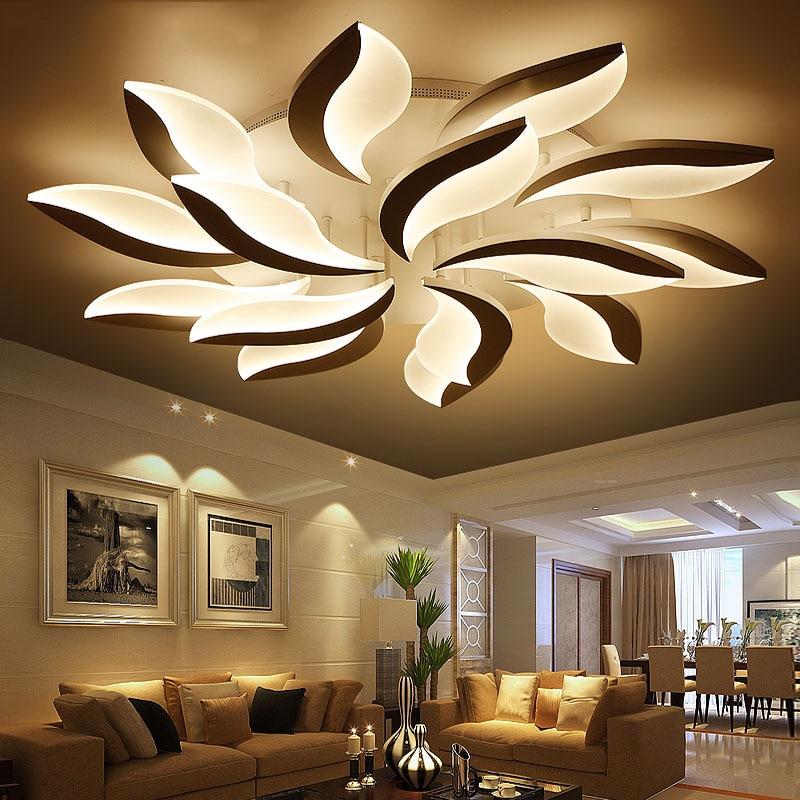 New Design Acrylic Modern Led Ceiling Lights For Living Study Room Bedroom Lampe Plafond Avize Indoor Ceiling Lamp