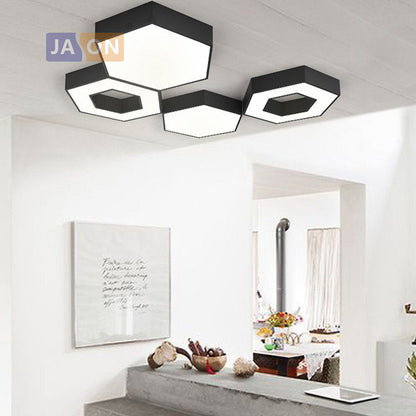 LED Nordic Geometric Iron Acryl DIY Combination LED Lamp.LED Light.Ceiling Lights.LED Ceiling Light.Ceiling Lamp For Foyer Hall