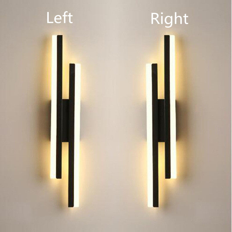 LED Bedroom Wall Lamp Wall Sconces Copper Line Pipe Acrylic Lampshade Indoor Lighting for Living Room Corridor Light Fixture