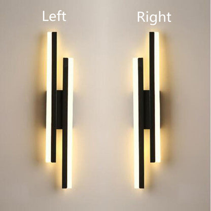 LED Bedroom Wall Lamp Wall Sconces Copper Line Pipe Acrylic Lampshade Indoor Lighting for Living Room Corridor Light Fixture