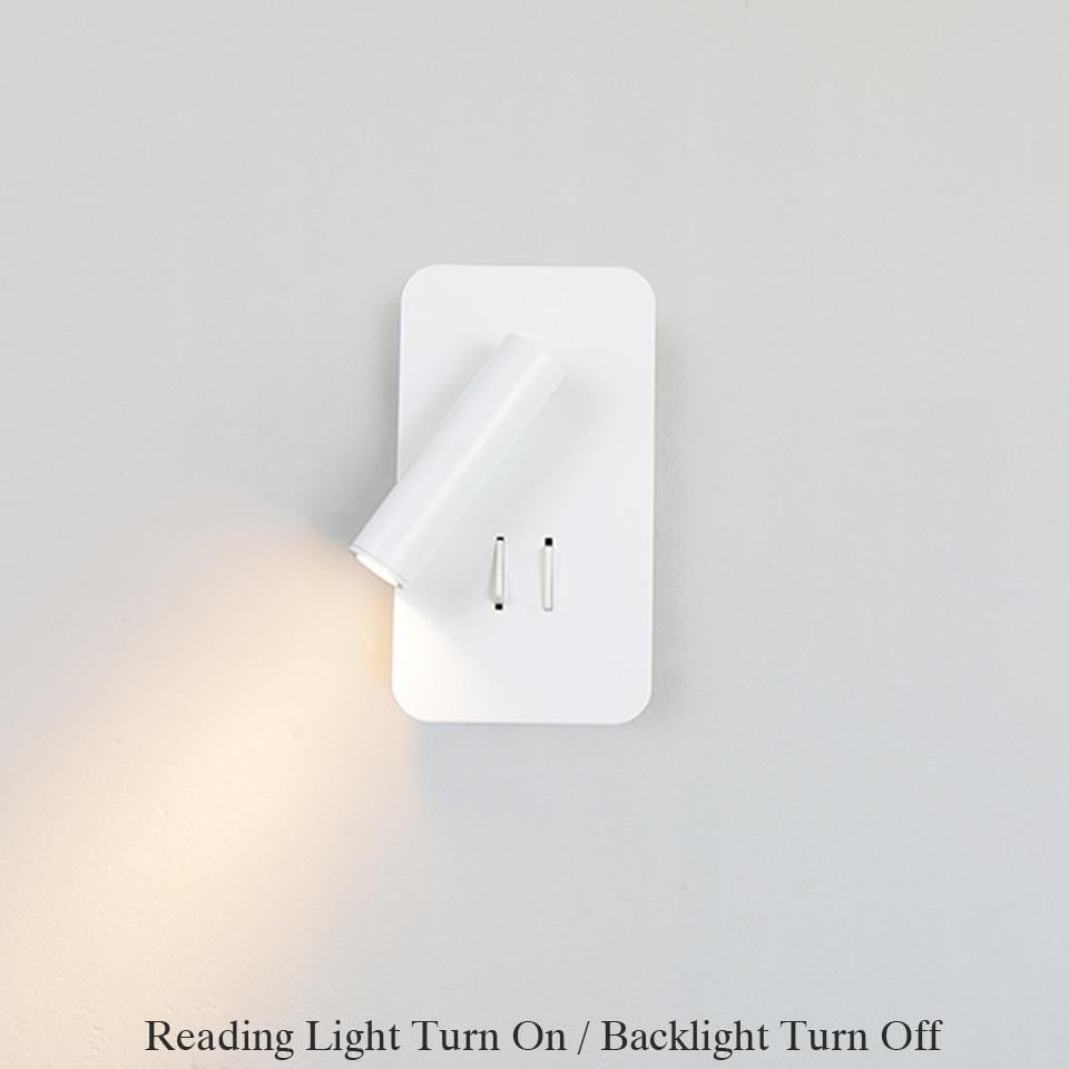 LED Wall Lamps Reading 3W 6W Strip light Back light bedroom Study living room  Sconce Adjustable With Switch Bedside Wall light