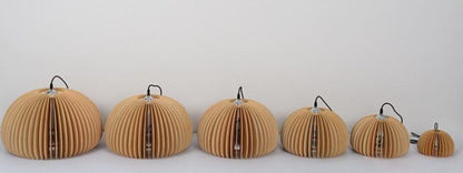 Retro Pumpkin Basswood Chandelier Atmosphere Lamp