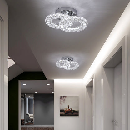 GreeLustr Modern Luxury Crystal Ceiling Lamp Chandelier Dining Living Room LED Indoor Lighting Fixture Home Decor Bedroom