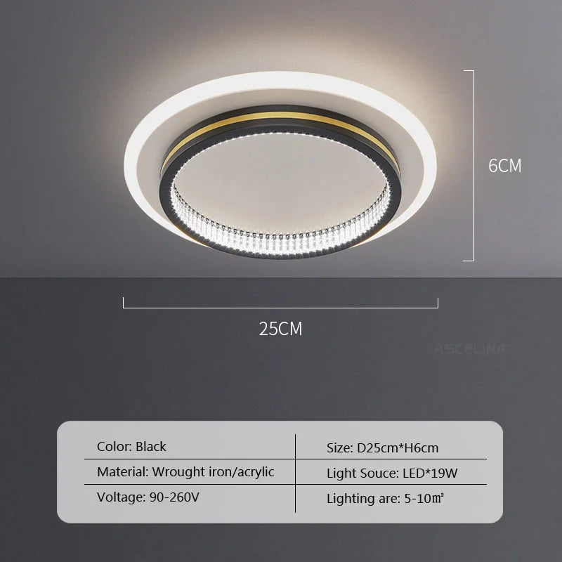 Modern LED Ceiling Light Luxury ceiling Lamp Entrance Hallway Aisle Bedroom Living Room Home Indorr Decor Illumination Luster
