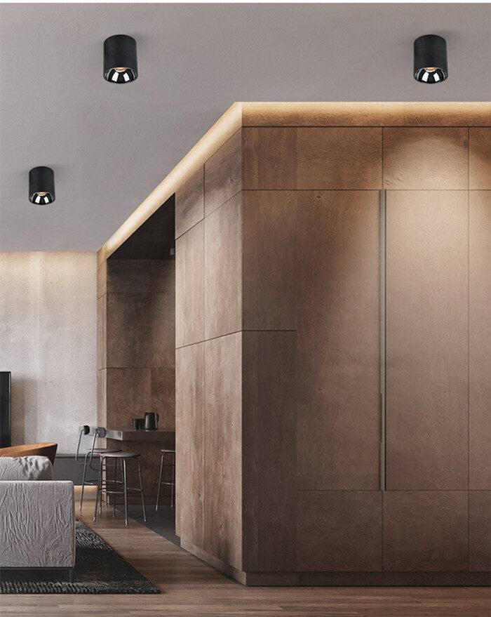 Modern minimalist dimmable honeycomb surface mounted anti-glare LED down light COB ceiling kitchen living room interior lighting