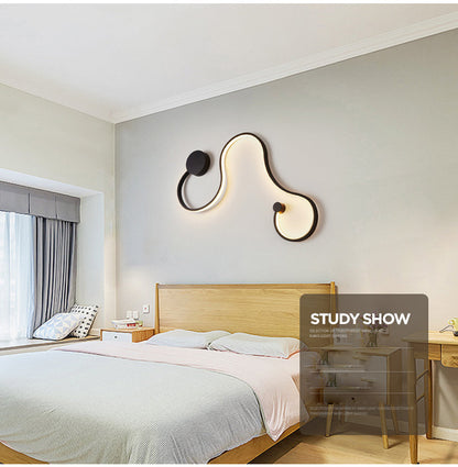 LED Postmodern Nordic Iron Aluminum Acrylic Belt LED Lamp LED Light Wall lamp Wall Light Wall Sconce For Store Bedroom Corridor