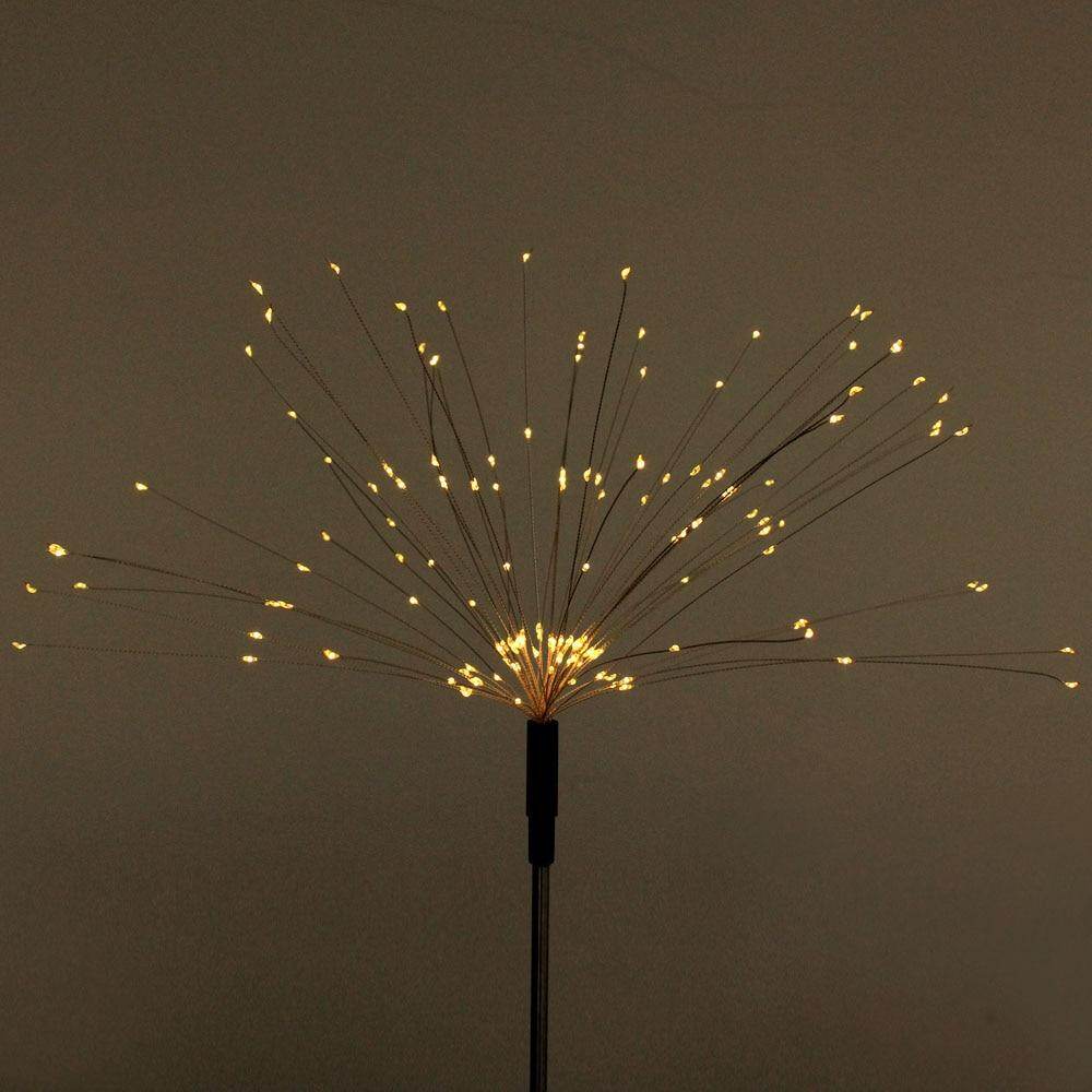 1pcs Outdoor LED Solar Fireworks Lights 90/150 LEDs Waterproof Flash String Light For Garden Patio Christmas Holiday Decoration