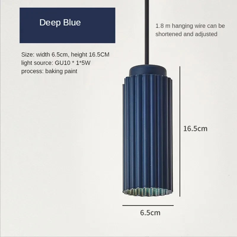Modern Pendant Light Led Bedside Creative Nordic Restaurant Bar Table Lighting Long-line Master Decor Lamp