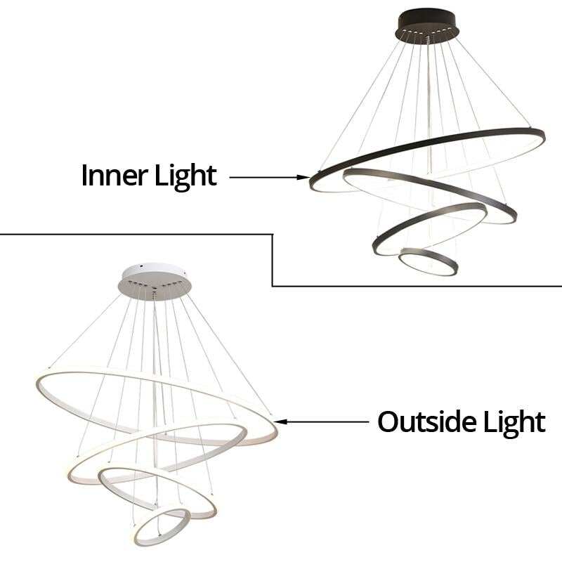 Modern LED Pendant Lights For Kitchen Dining Room Lustre Pendente Hanging Ceiling Lamp Deco Maison Halat Avize AC90-260v