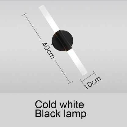 Modern metal tube pipe up down LED wall lamp light sconce Bedroom foyer washroom living room toilet bathroom wall light lamp LED