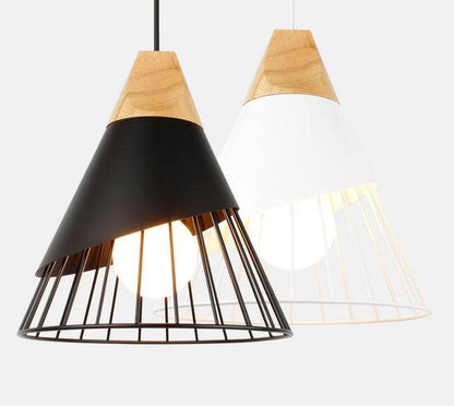 Nordic Pendant Light Woden Pendant Lamp For Home Lighting Modern Hanging Lamp Aluminum Lampshade LED Bulb Kitchen Light E27