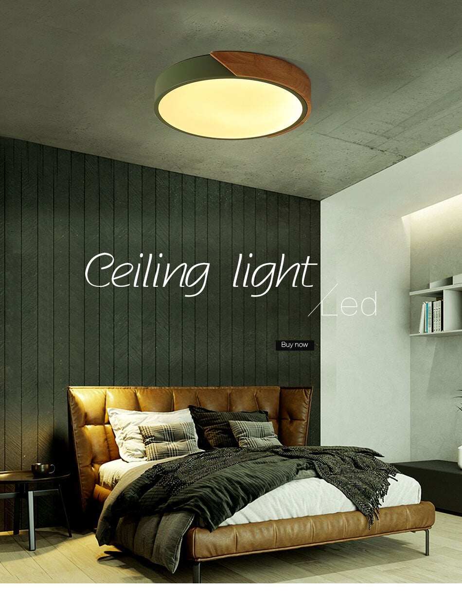 Modern LED Ceiling Light Surface Mount Flush Lamp Indoor Lighting Fixture Living Room Bedroom Kitchen Remote Control Dimmable
