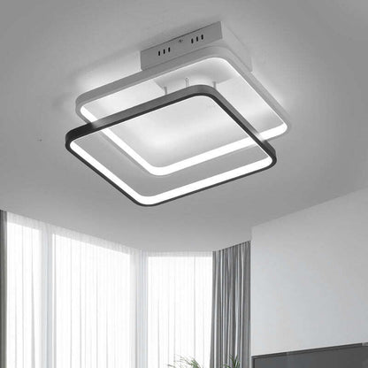 420x420mm Modern Led Ceiling Lights For Bedroom Study Room Living Room White+Black Color Home Deco Ceiling Lamp
