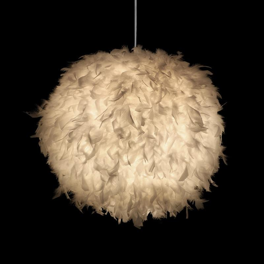 Best Valentine's Day Gift For Lover Heart Shape Feather lampada led Pendant Lamp with Led Bulb 3 colors