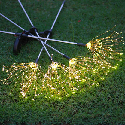 90/150 LED Solar Christmas Lights Outdoor Waterproof Solar Fireworks Light Lawn Lights Garden Decor Holiday Lamp
