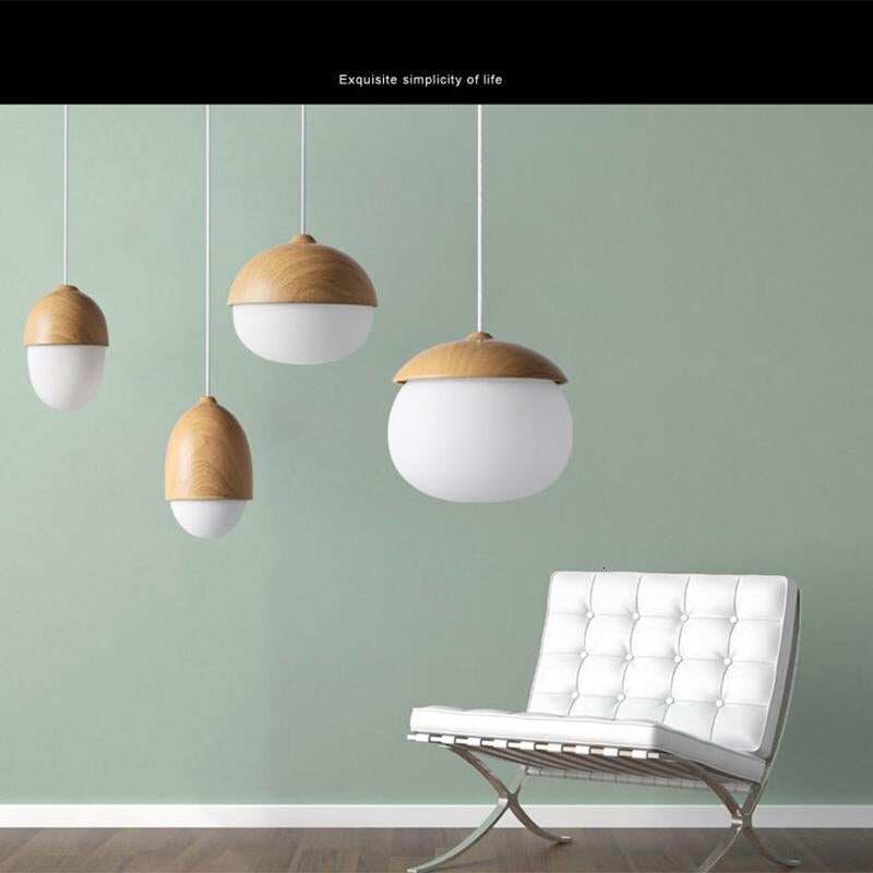 Nordic Modern Creative Decoration Hanging Lamp E27 LED Pendant Light For Kitchen Living Room Bedroom Study Aisle Book Store Cafe