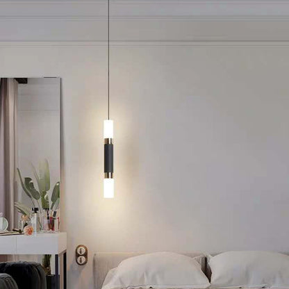 Led Pendant Light Dual light Sources Shine Up and Down Droplight Fixture Kitchen Island Dining Room Shop Bar Counter Decoration
