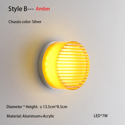 Nordic Simple Acrylic Wall Light Bedroom Bed Wall Light Atmosphere Light Corridor Balcony ceiling Light Waterproof Wall Light