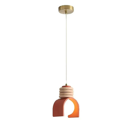 Retro Macaron Chandelier Lights Bedroom Bedside Lighting American Restaurant Bar Pendant Lights