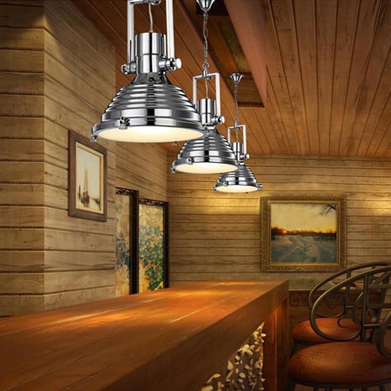 3 Style Loft Retro Industrial Hanging Hardware Metals Pendant Lamp Vintage E27 LED Lights For Kitchen Bar Coffee Light Fixtures