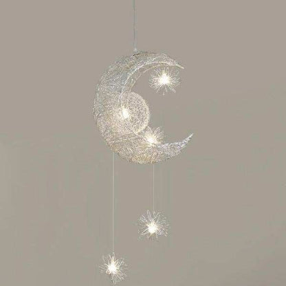 Modern Pendant Lighting Moon Star hanging lights Children Bedroom Lighting Fixture