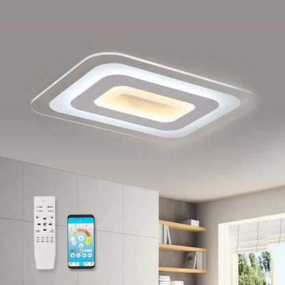 Ultra-thin Modern LED Ceiling Light For Living Dining Room Bedroom Lamps Kitchen Fixtures With Remote Diameter Lustre Iluminaria