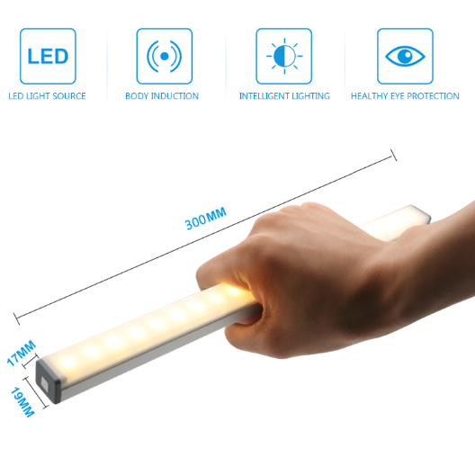 LED Indoor Wall Lamp PIR Motion Sensor Light AA Battery Power sconce Night Lamp applique murale luminaire kitchen Stairs Closet