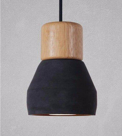 Pendant Lights Modern Fashion Ceiling Pendant Lamp Home Lighting Fixture, Wood Cement Hanglamp For Kitchen Dining Room