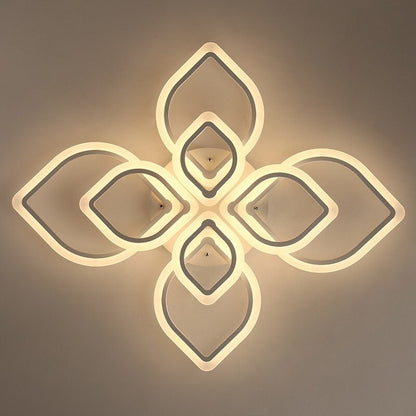 LED Ceiling Light Lustre For Living Room Kitchen Bedroom Dining Room Ring Chandelier Light Fixture Remote Control APP Dec