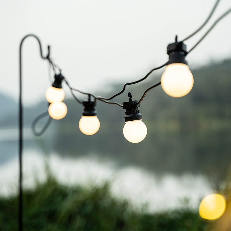 Outdoor Camp Lights Bulbs 23M G50 Waterproof Garland String LED Fairy Lights Tent